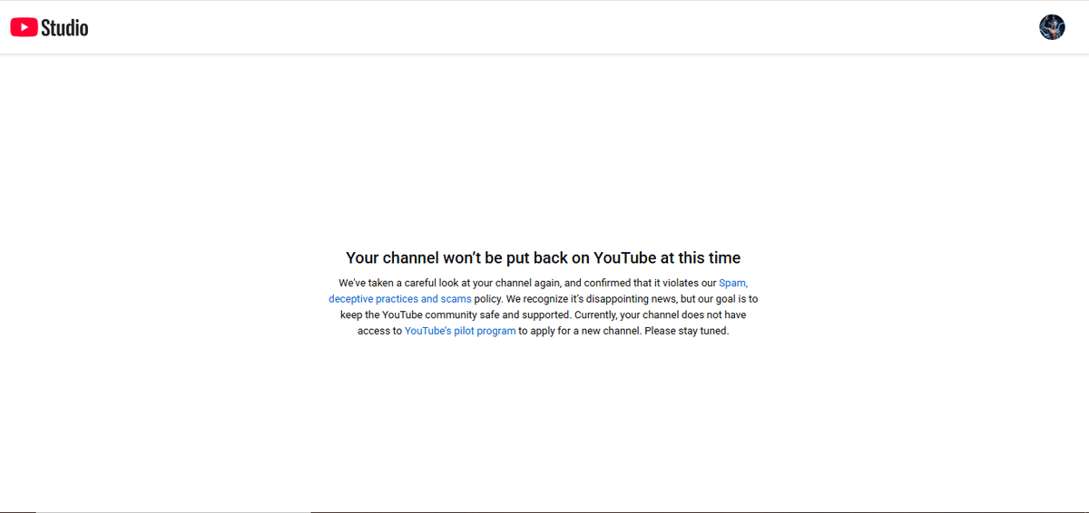 Hadiii_01's tweet photo. @TeamYouTube

My channel "Healthy Body" was terminated for Spam/Deceptive Practices. My content was original AI-created health education animations, not scams or misleading content.

Could you please request a manual review? Thank you. https://t.co/ywBBvsF2EK