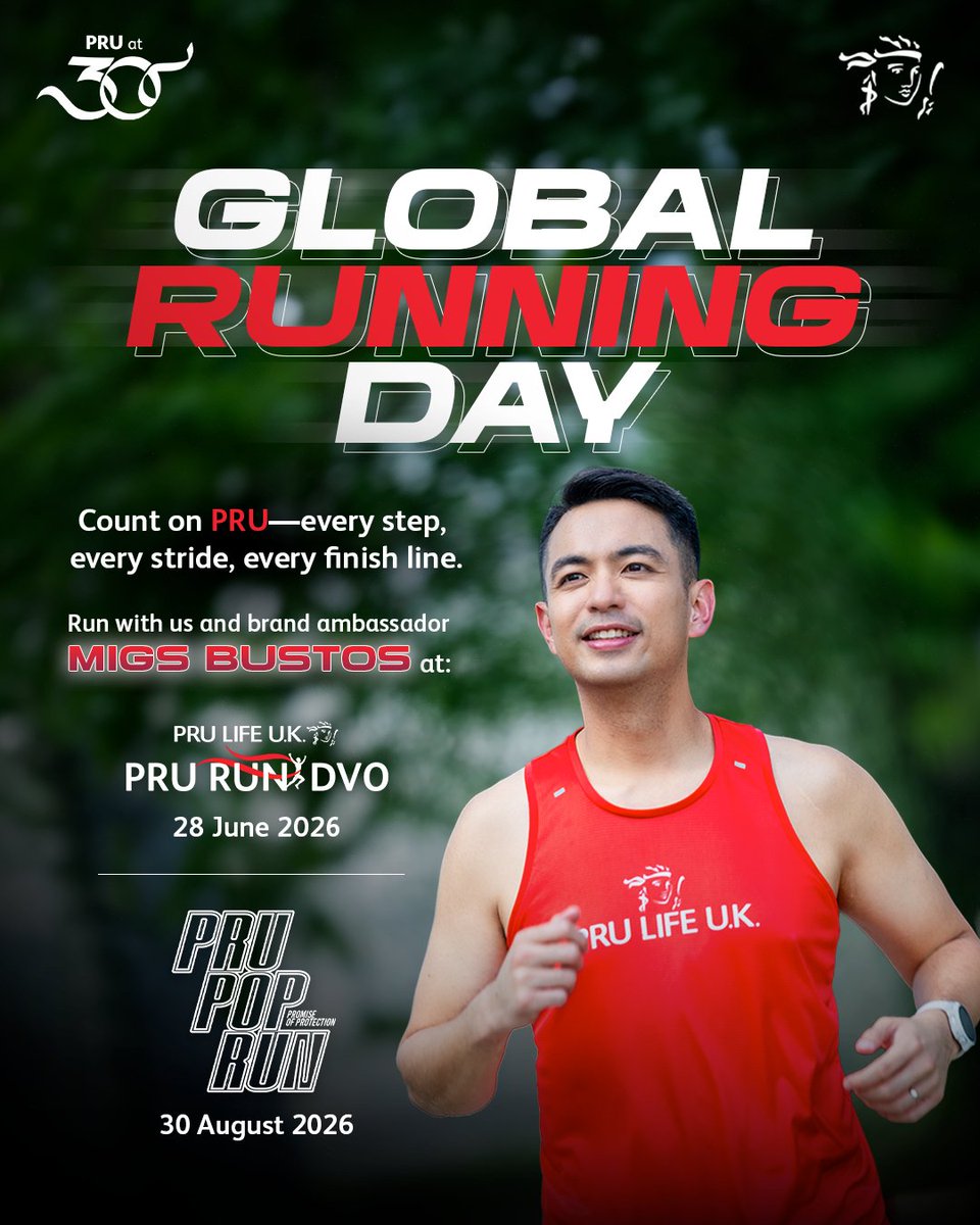 PruLifeUK's tweet photo. This #GlobalRunningDay, we run for more than fitness—we run for a stronger, more protected future. 🏃

Every step forward is a commitment to your well-being, your resilience, and the life you’re building ahead. 💪 https://t.co/yzoBwtlVjp