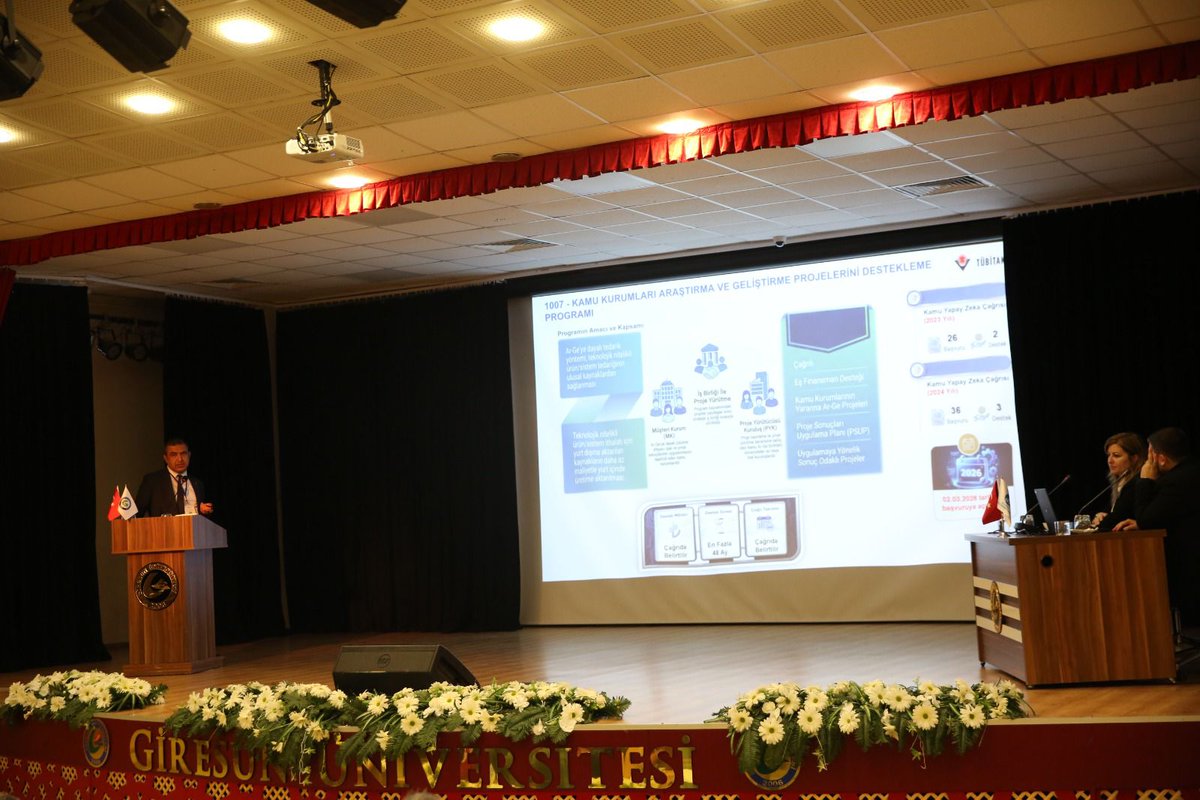 gru_ttm's tweet photo. Doç. Dr. Cengiz ARICI, “ARDEB Programları ve Yenilikler” başlıklı sunumuyla 6. Ulusal Kristalografi Toplantısı kapsamında katılımcılarla buluştu. 

#tübitak #giresunüniversitesi #grütto https://t.co/CvbyhgbXlz