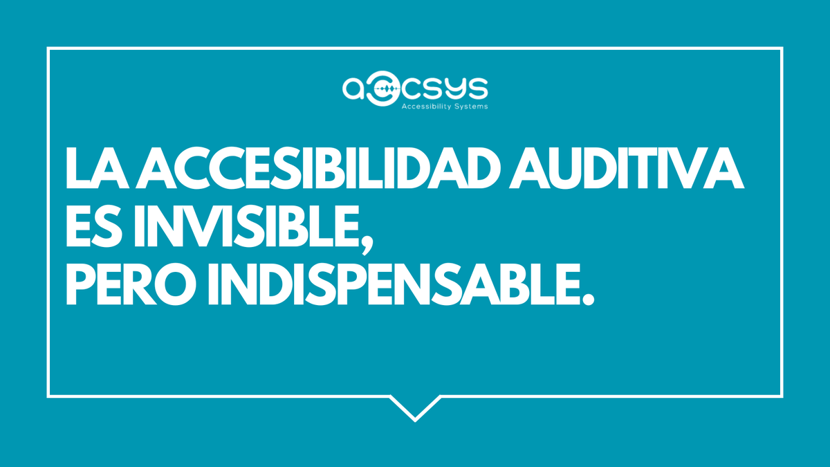 AccsysS's tweet photo. ¿Sabías que en España más de 1,2 millones de personas conviven con discapacidad auditiva?👂
La accesibilidad auditiva no es una opción, es una necesidad real. 
𝗙𝘂𝗲𝗻𝘁𝗲 𝗼𝗳𝗶𝗰𝗶𝗮𝗹: Informe EDAD 2020 del Instituto Nacional de Estadística (INE) 
#accesibilidad #inclusion https://t.co/Sp7ECDOM4l