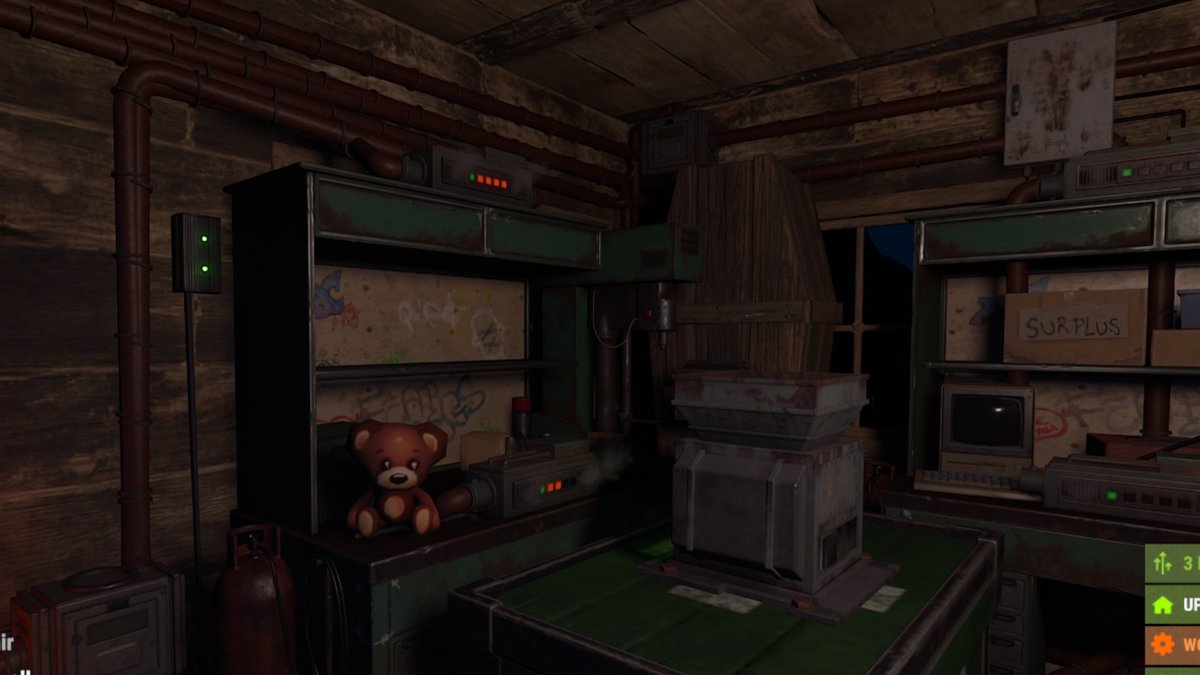 Radios4Freedom's tweet photo. @playrust Fun lil' issue I found with the Workbench Recycling Upgrade.
Auto crafting explosives uses FOUR materials, plus the crafted explosive, but only FOUR output slots in crafter.
So...some material hits the floor.
Hopper is a workaround.😅
QOL update? FIVE output slots in crafter?🤔 https://t.co/CCLdJp8z51