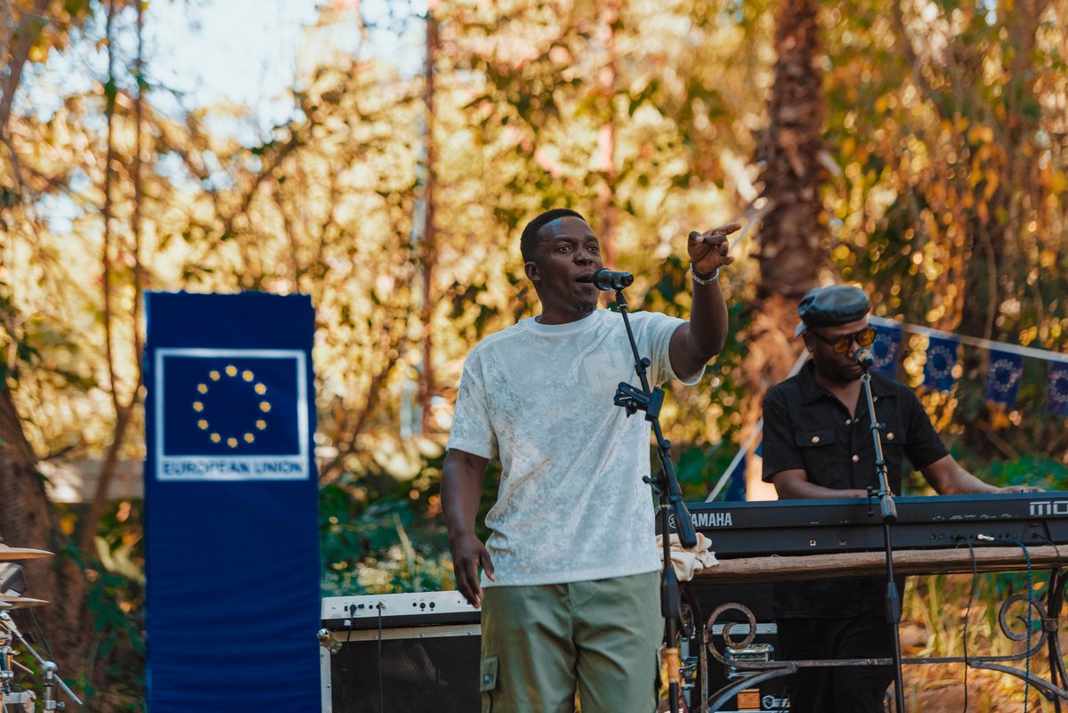 euinzim's tweet photo. @iamalexiokawara @eu_eeas @trustsamende_ @SofarHarare @KhumbuMuleya @JacobMafuleni @EU_Partnerships @sofarsounds Huge thank you to @KhumbuMuleya and @SofarHarare and all the incredible artists who made Saturday unforgettable โ @iamalexiokawara, The Jukebox Band, Juan Cruz Palacios, @trustsamende_ and @JacobMafuleni. You gave this afternoon its soul! ๐ถ๐ #EuropeMonth2026 #EUinZim๐ช๐บ๐ฟ๐ผ https://t.co/Ja8RfaYy4f