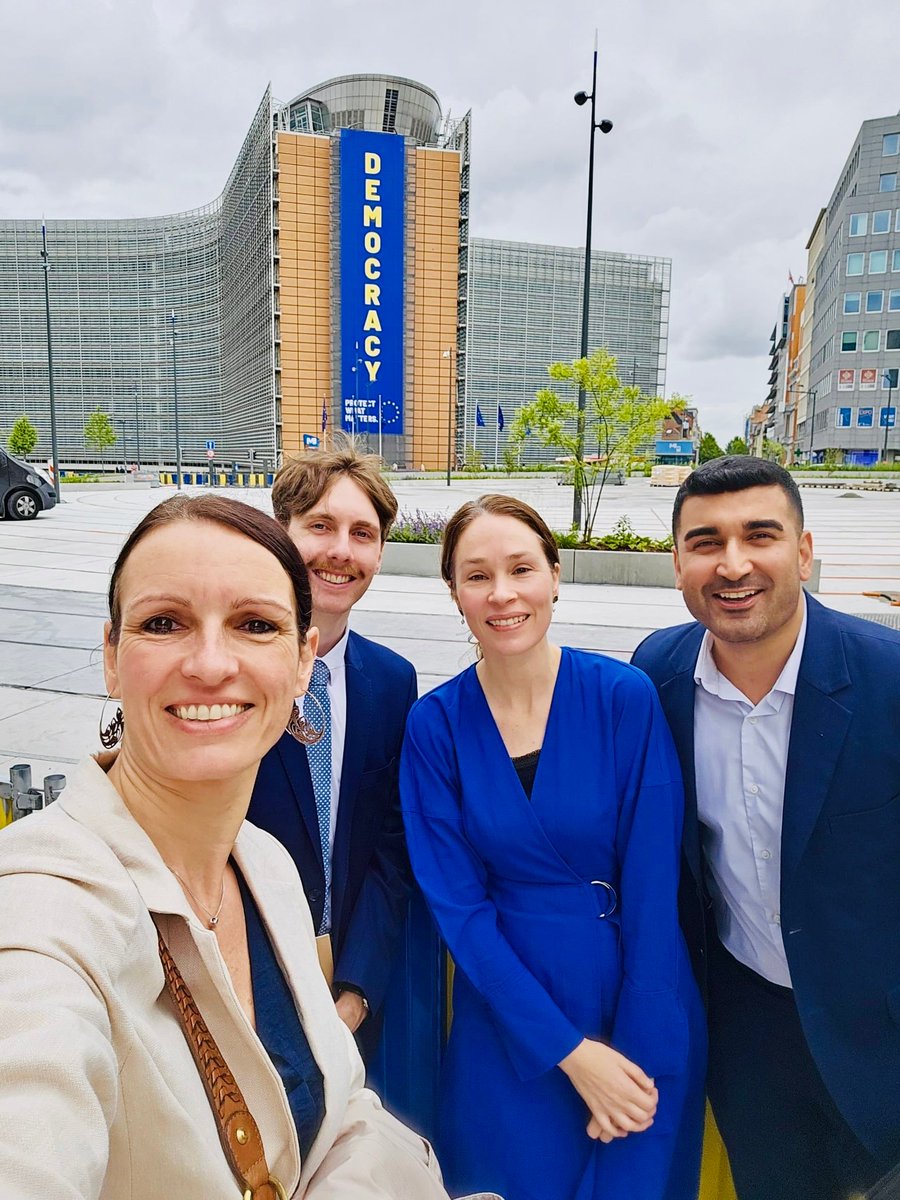 NZinEU's tweet photo. 1st Sec Rohan Chauhan was delighted to join @MFATNZ's Emma Verry &amp; David Cannon for a productive catch up with DGTrade's Marianna Molnar on the next chapter of NZ–EU FTA implementation &amp; how the FTA is delivering 2 years on. 

A strong milestone as 🇳🇿🤝🇪🇺 ties keep growing. https://t.co/ur1cIHucc2