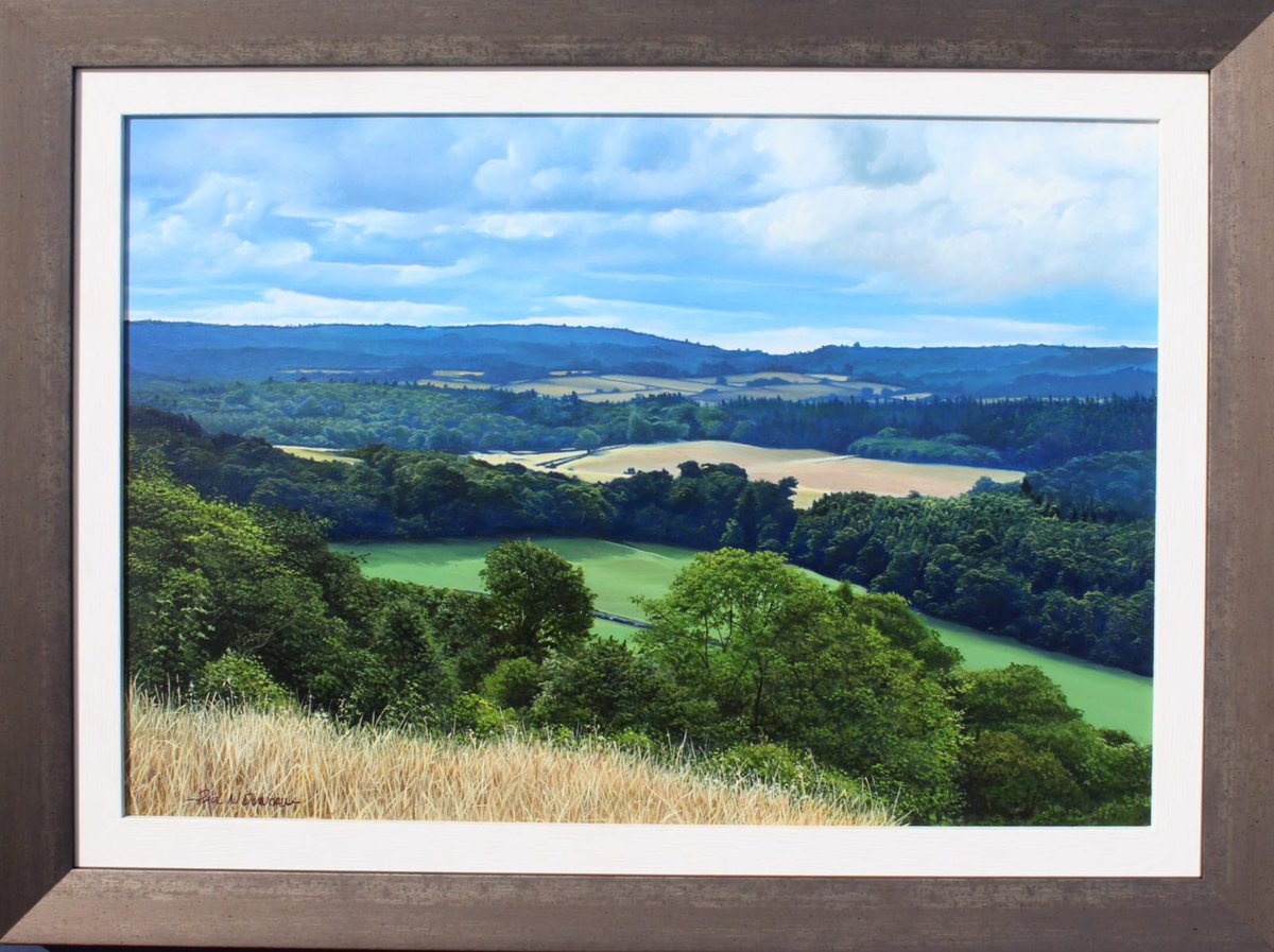 PNDfineart's tweet photo. Bring the serenity of the countryside indoors. ✨🌾"Albury Downs Nature Reserve" features rich oil textures and a misty blue horizon to bring peace to your living space.📐 14x20"  Oil on panel🔗 Secure it: https://t.co/ZDf9EBK26X  #art #Nature #artistsoftwitter https://t.co/C0AyHhFoJa