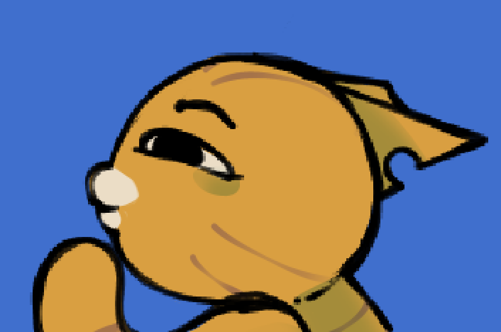 8que_duct's tweet photo. he thinks hes the thinker https://t.co/WEOFEX27CM