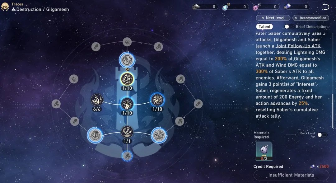 FaizFrenzy's tweet photo. @Jujunomader @reefk3y @HaltOTime Its not a mistranslation its a bug. Gilgamesh's talent is for some reason stuck at level 1. So the 50% vs 25% AA is just level 10 vs level 1.

Hopefully by v2 they fix it. As of right now Gilgamesh-Saber is bugged. https://t.co/CCoj2sDCsG