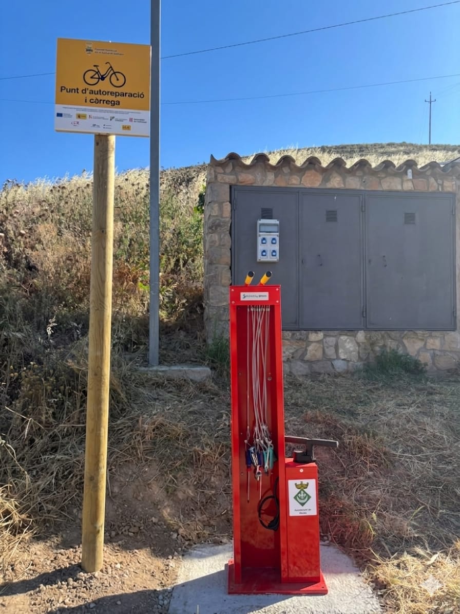 ConsellConca's tweet photo. 🙋‍♀️ #NOTÍCIES | La Conca de Barberà amplia la xarxa de serveis per al cicloturisme amb 13 noves estacions de reparació i càrrega de bicicletes elèctriques
📌 Finançat amb fons Next Generation EU
Tota la ℹ aquí 👇
https://t.co/LabE3mGlHQ https://t.co/qs9ZV1xnkD