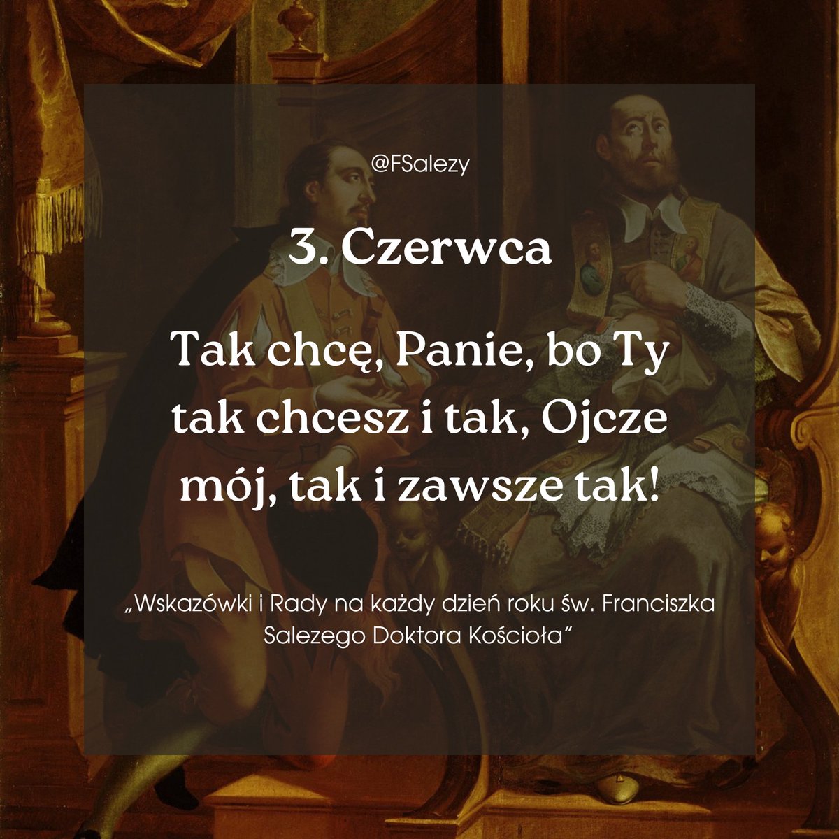 FSalezy's tweet photo. 3. czerwca
#FranciszekSalezy https://t.co/ZVnRPQKCug