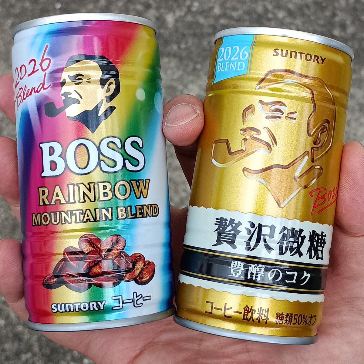 サントリー ボス 2026ブレンド レインボーマウンテンブレンド 贅沢微糖