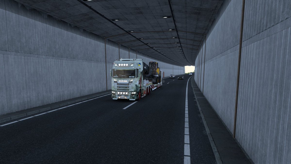 billy_speed's tweet photo. Euro Truck Simulator 2 I see houses and airplane landing then driving in the tunnel and on a bridge doing my trip out

 #EuroTruckSimulator2
#ets2
@SCSsoftware
@ScaniaGroup https://t.co/vhxoqHXw0f