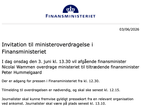 Finansministeriet tweet media