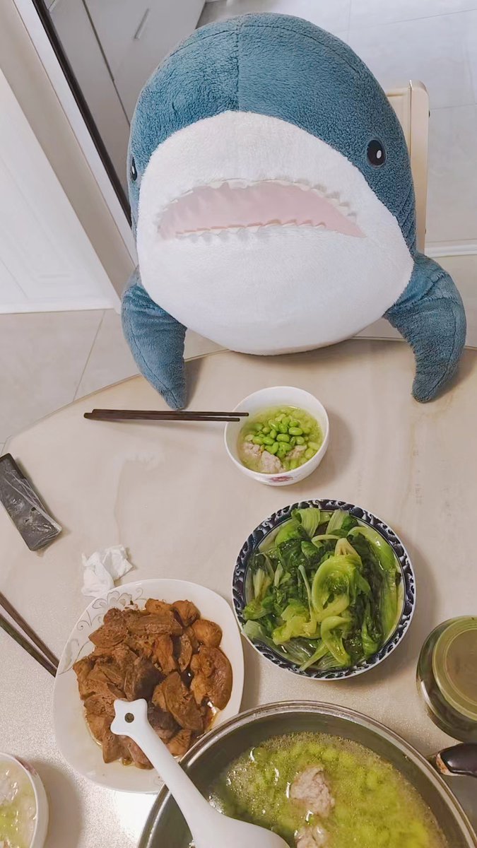 meshi_same's tweet photo. そら豆じゃない豆なら食べられるサメ！ https://t.co/VNyrhp2d23