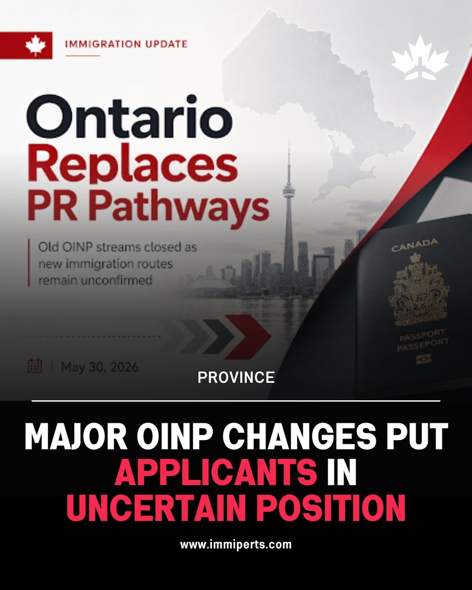 immiperts_ca's tweet photo. Ontario closed most OINP permanent residence streams on May 30, with new immigration pathways expected but not yet announced. Existing applications will continue under current rules.

Clickto know more - https://t.co/Mc1JlSwVFb

#Ontario #Immigration #Canada https://t.co/Ko3j9WuGxm