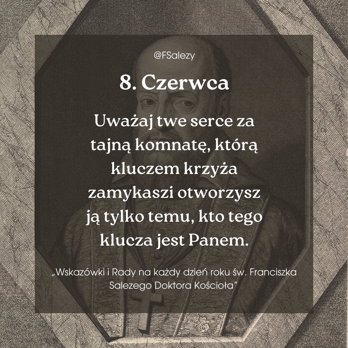 FSalezy's tweet photo. 8. czerwca
#FranciszekSalezy https://t.co/3yqEQmn3Gl