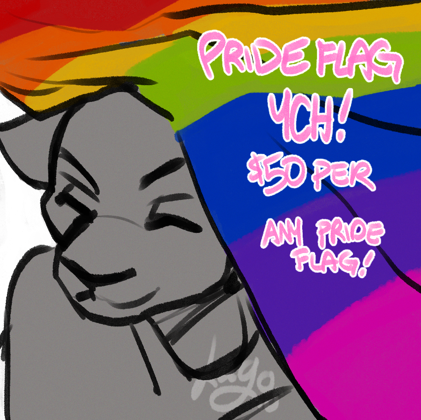 lagosmallow's tweet photo. Happy Pride!!!

YCH icons for Singles and Doubles available all month.

Each icon/character is $50. You can choose any pride flag (50% or 100% on the doubles)

If you're interested, please DM me!

|| #art #furry #YCH #yourcharacterhere #nsfw #fursona #lagosmallow #lagosart || https://t.co/VA45cYToKH