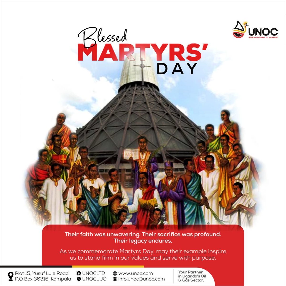UNOC_UG's tweet photo. Happy Martyrs' Day.

May the courage, faith, and sacrifice of the Uganda Martyrs continue to inspire us in all that we do. https://t.co/TQ8QdouFKI