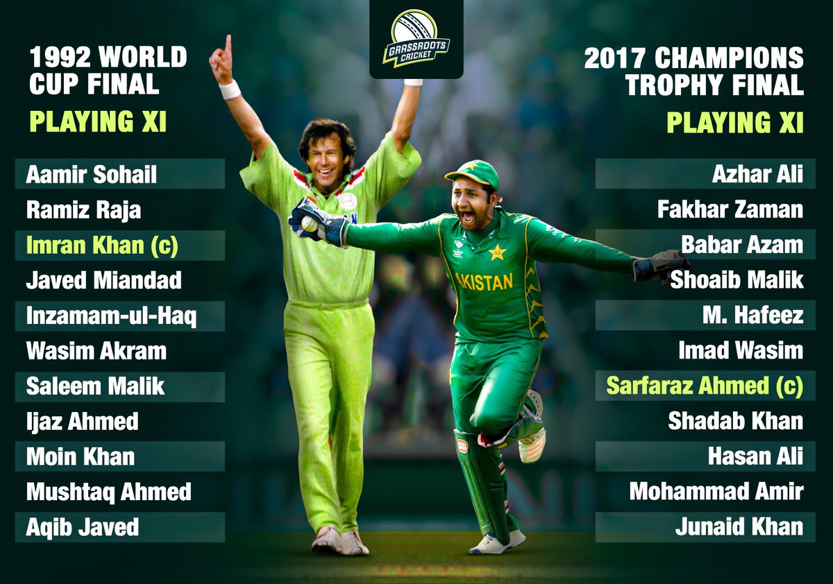 grassrootscric's tweet photo. 𝟏𝟗𝟗𝟐 𝐖𝐨𝐫𝐥𝐝 𝐂𝐮𝐩 𝐜𝐡𝐚𝐦𝐩𝐢𝐨𝐧𝐬 🆚 𝟐𝟎𝟏𝟕 𝐂𝐡𝐚𝐦𝐩𝐢𝐨𝐧𝐬 𝐓𝐫𝐨𝐩𝐡𝐲 𝐰𝐢𝐧𝐧𝐞𝐫𝐬 ⚔️

A 5-match ODI series between these two iconic Pakistan sides, who’s taking the series? 👀 https://t.co/3AIOdrKdSz