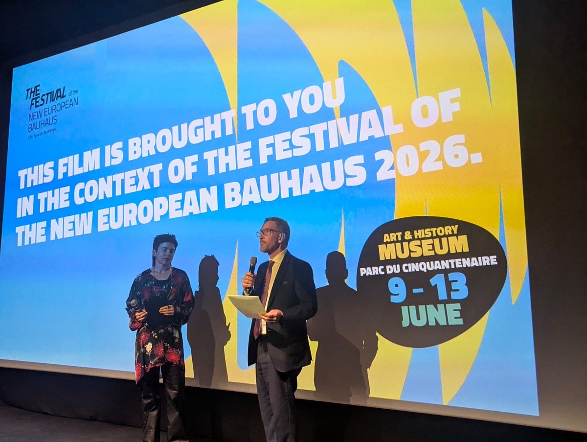 BrazilMissionEU's tweet photo. The Mission of Brazil attended the screening of Copan, part of the cultural programme leading up to the New European Bauhaus Festival 2026. The documentary offers a unique perspective of one of São Paulo’s most iconic landmarks. https://t.co/8fGGzjIi5A
