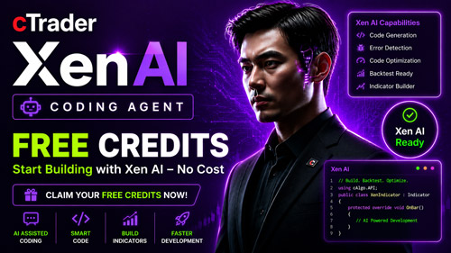 ClickAlgo's tweet photo. Build cTrader indicators, cBots, dashboards, and trading panels with Xen AI.

✔ Build faster
✔ Fix code automatically
✔ Verify builds
✔ Start free

Learn more:
https://t.co/ky4O3Ibg10 https://t.co/ti5oLMzQP4