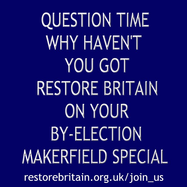 RestoreDover's tweet photo. @GBNEWS Clearly you don’t.!
No mention of the bias of BBC QUESTION TIME FIASCO
Look at the panel makeup for a debate on the Makerfield by-election. https://t.co/A225uzPomE