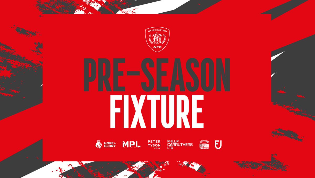 WorkingtonAFC's tweet photo. 🚌 We will travel to Holker St on Saturday 11th July to face @BarrowAFC  in a pre-season friendly. Kick off 3pm

#OurTownOurTeam #RootedInRed https://t.co/hastU9uBKv
