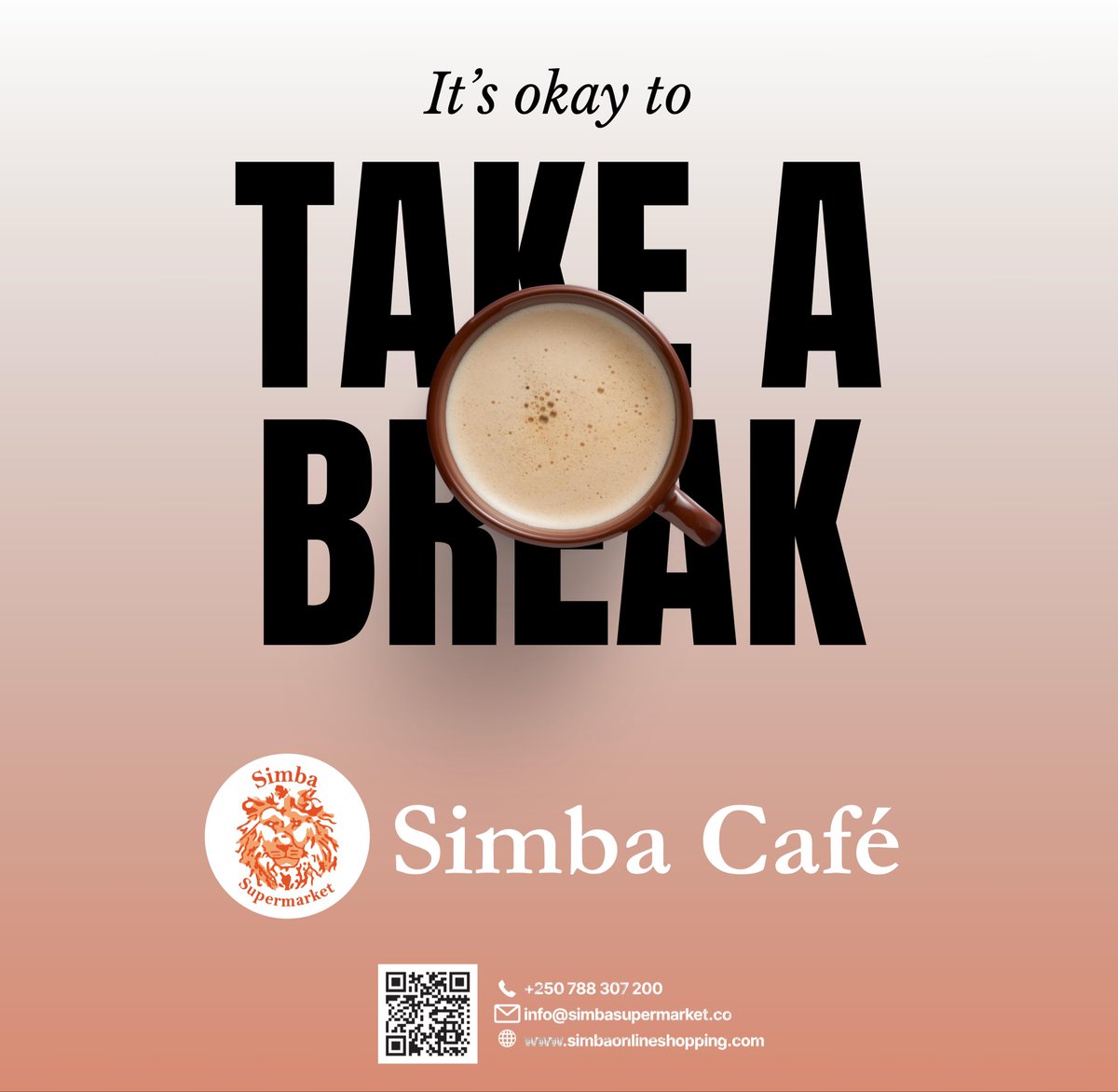 SimbaRwanda's tweet photo. It’s okay to take a break. Treat yourself to a delicious cup of coffee at Simba Café, the perfect spot to relax, recharge, and enjoy every sip.
#simbasupermarket #coffeelovers #rwanda https://t.co/bBx3Pxkv9x