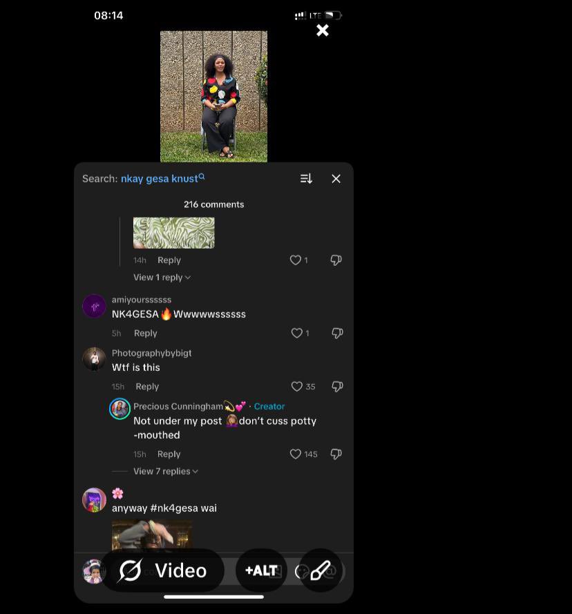 jebillll's tweet photo. some girl post another candidate but the comments section directs you to NK's page can’t fake motion and competence 
⑥
#NK4GESA. https://t.co/BR5ofM5UJZ