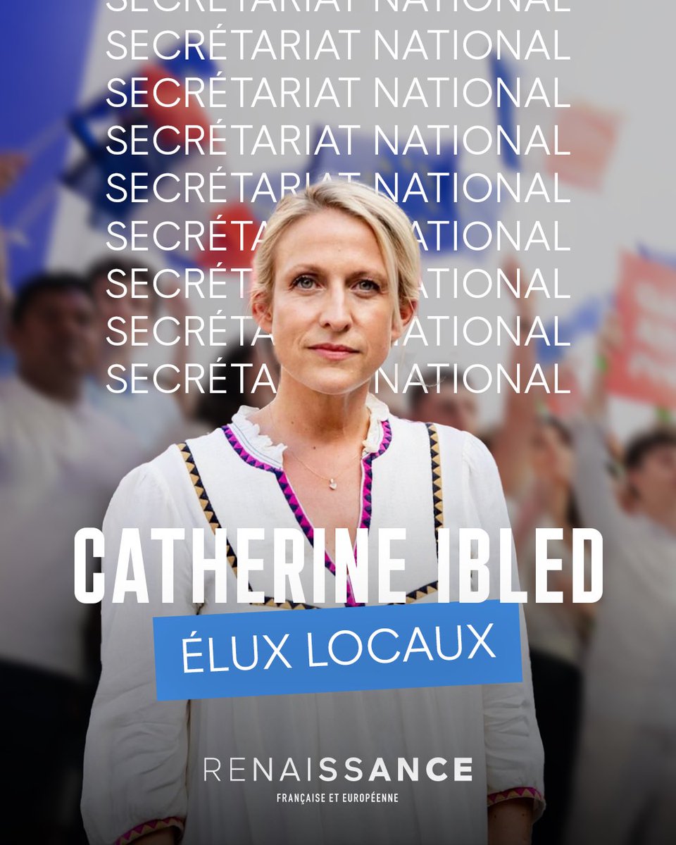 CatherineIbled's tweet photo. 🇫🇷 Très heureuse d’être nommée Secrétaire nationale de @Renaissance en charge des élus locaux.

Merci à @GabrielAttal et @ValerieHayer pour leur confiance.

À l’heure où les élus locaux sont en première ligne face aux défis de notre pays, je serai pleinement mobilisée pour faire entendre leur voix et valoriser leur engagement au service de nos territoires.

Au travail ! 💪