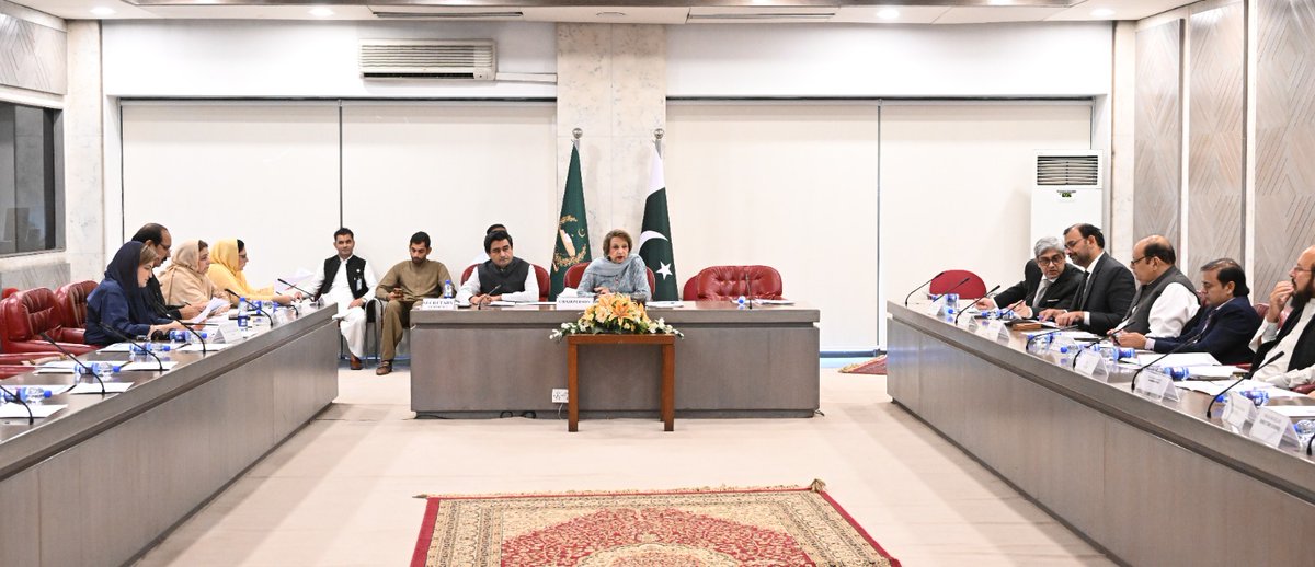 NA_Committees's tweet photo. The National Assembly Standing Committee on Federal Education and Professional Training met today under the Convenorship of Ms. Mahtab Akbar Rashdi, MNA at Parliament House, Islamabad.
#NACommittee @EduMinistryPK @MahtabRashdi https://t.co/9gEJT1Mhep