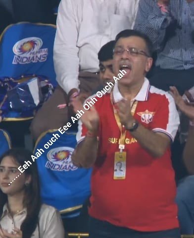 CricEdge11's tweet photo. Goenka jii in mood ben stokes #LSG https://t.co/xydrqCmT4i