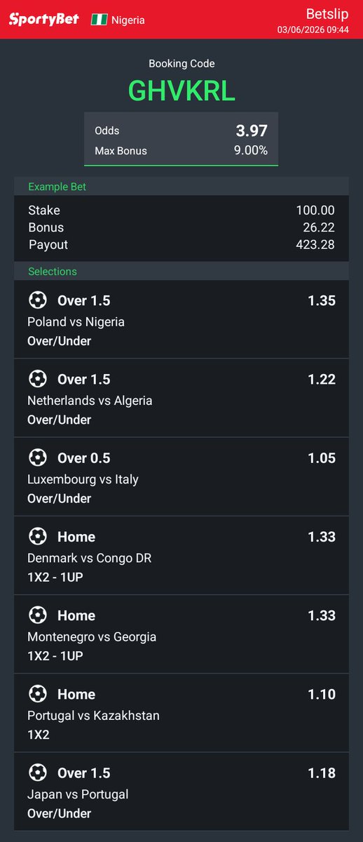 Ademolabanuso's tweet photo. Hey check out the bet I just placed on Sportybet! https://t.co/VlPUy8QJMs https://t.co/iWFB14nrk1