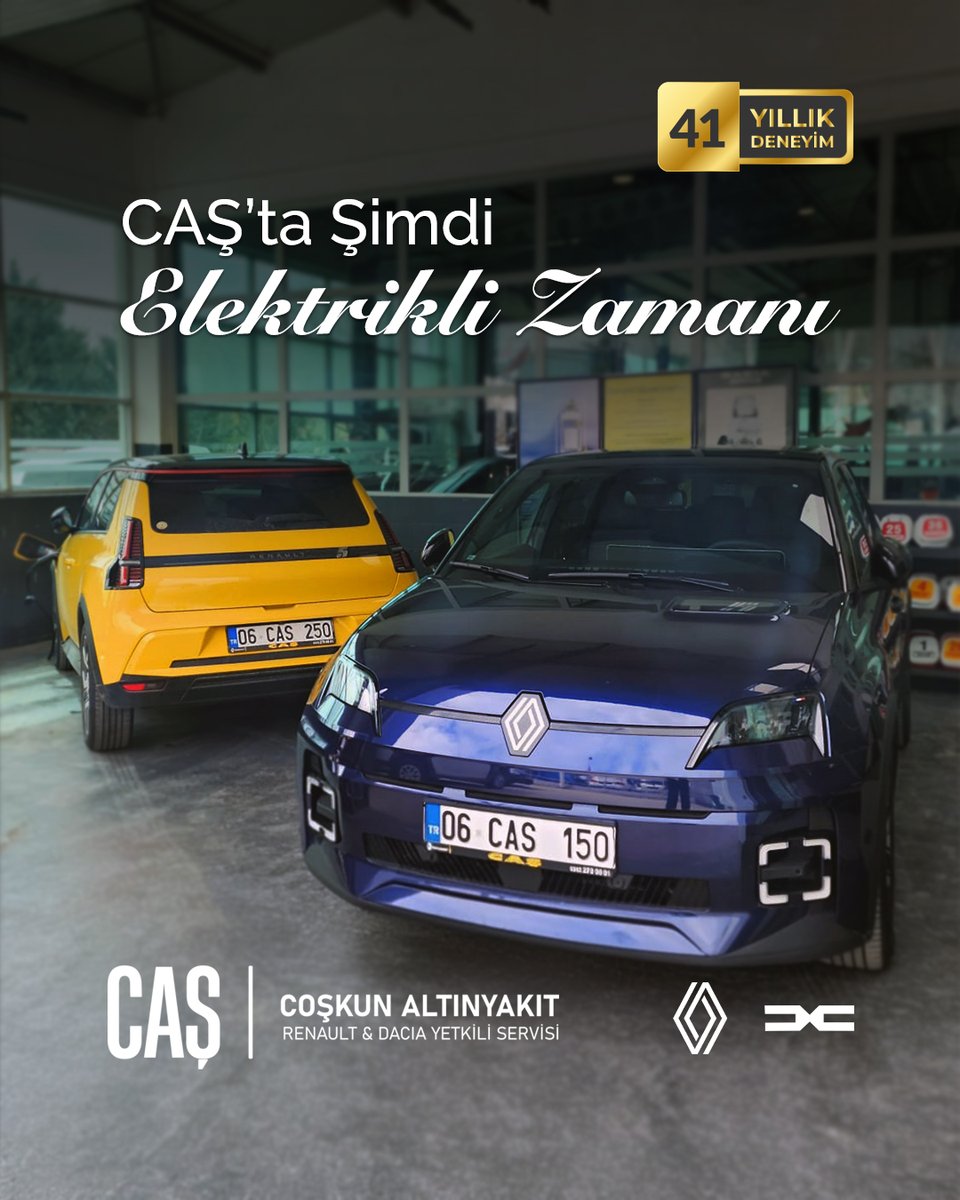 casservis's tweet photo. Renault &amp; Dacia marka elektrikli araçlarınızın periyodik bakımları için sizleri şimdi CAŞ'a bekliyoruz.
📞0312 278 06 01
🌎https://t.co/WqbpoRaX8I
📍Bahçekapı, 2474. Cd No:21 Etimesgut/Ankara
#caş #coşkunaltınyakıt #renault #dacia #yetkiliservis https://t.co/qTZy1X2XOI