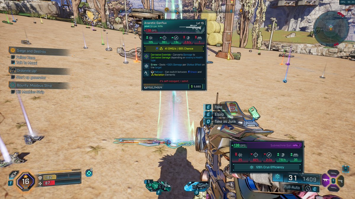 GarethAVL's tweet photo. @Ki11ersix @GearboxOfficial @J94Gaming I love that pearls can drop in normal mode, would have made the wanderlust useable in bl2. They do need to fix the drop rates, the world drop ones should be 1/10,000 before UVH. But if they don't add dedicated sources for them we need the ridiculous rates on UV7 for parts. https://t.co/98oT1DY4wY