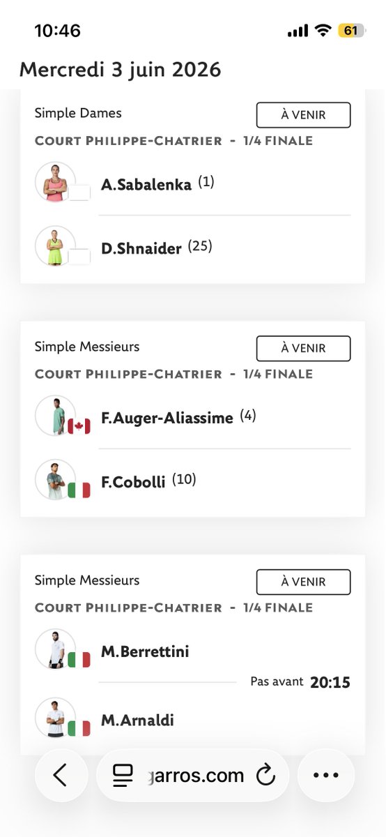 dotcoma's tweet photo. Quarti di finale, Roland Garros.

Qualcosa di buono la Federtennis deve averlo fatto.

Chissà, magari un giorno anche la Federcalcio tornerà a partecipare ai Mondiali ... https://t.co/LDQtrXI5vD