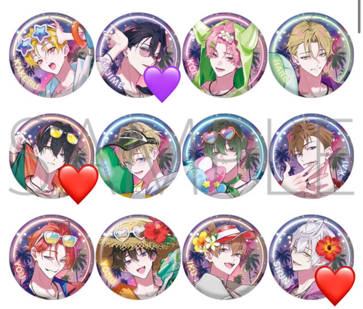 levolouy's tweet photo. 【交換·仮約束】ツキウタ。缶バッジ TSUKINO SPLASH NIGHT

譲: 画像のもの

求:始💜

30 BOX購入予定です。
❤️以外は2:1での交換可能⭕
他含む纏めて交換も可能⭕

池袋での手渡し、または郵送でのお取引可能です。
数量の多い方を優先
お気軽にお声がけください。 https://t.co/DIvqRIf2Ni