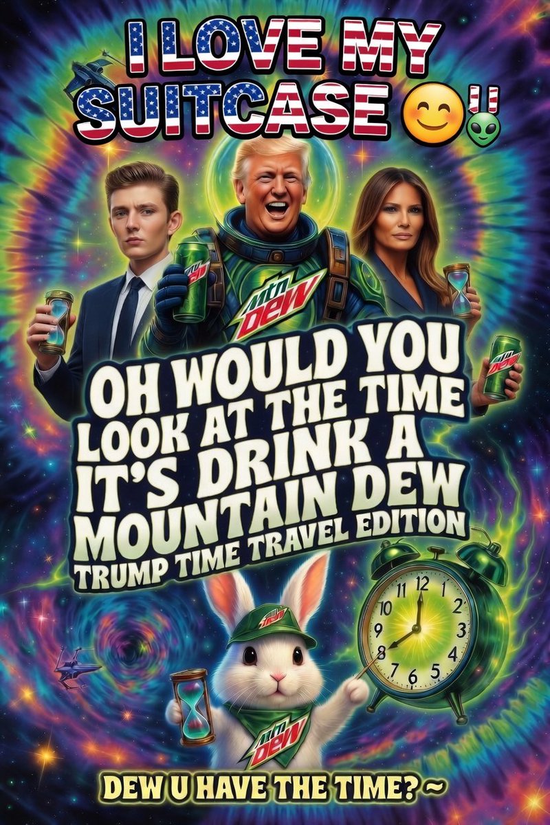 StockWatcher9's tweet photo. WE HOLD THESE TRUTHS TO BE SELF EVIDENT

I 💚🇺🇸 AMERICAN DEW @MountainDew W A PASSION

LET'S GET BACK TO THE PROGRAM
 @realDonaldTrump @PapiTrumpo @SecWar @realannapaulina 

DR. K FROM THE TOP ROPES!

ICE CREAM POP AROUND CORNER @elonmusk INTERNATIONAL MARKET PLACE TESLA

👽⚡️🐲 https://t.co/x4wxUO8IYj