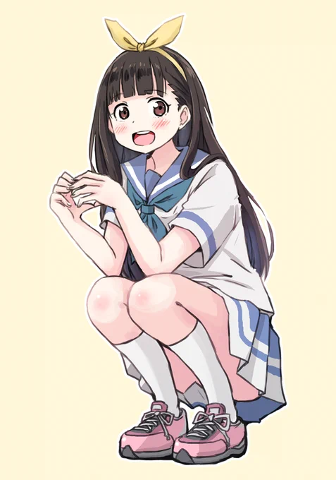 佳樹ちゃん、お誕生日おめでとうございます #温水佳樹生誕祭2026 #マケイン デカリボン付けていた回があった時に響け!ユーフォニアムのデカリボン先輩が頭をよぎったので北宇治高校の制服で佳樹ちゃん描いてみました