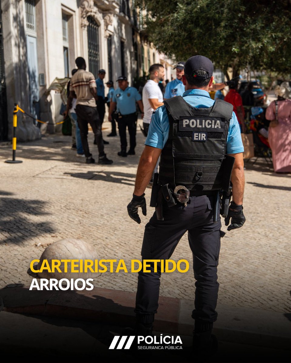 psplisboa's tweet photo. A 1.ª Divisão Policial na freguesia de Arroios, procedeu à detenção, reportando-se a flagrante delito, de 1 homem de 24 anos pela prática do crime de furto por carteirista.

Saiba mais em: https://t.co/VNNO4AZK5i

#PSP #policiadesegurancapublica https://t.co/In8nj50IoL