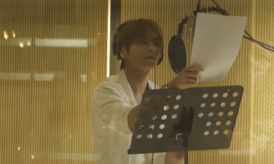 audibleJP @TXT_bighit_jp #逢いたい をレコーディングしている