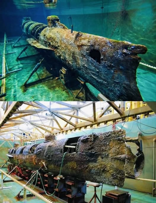 ustonymc's tweet photo. SILENT ASSASSIN

The H. L. Hunley was a Confederate submarine about 40 feet long and operated by a crew of 8 using a hand cranked propellor, it became the first submarine to sink an enemy ship during combat.

On February 17 1864, it attacked the USS Housatonic in Charelston Harbor using a spare torpedo mounted on a long pole, sinking the Yankee vessel within minutes.

Despite the success, the Hunley never returned from that mission. It sank for the third time killing all on board bringing its total death toll to 21 men.

The wreck was finally discovered in 1995 and raised in 2000. Today the Hunley is preserved at Warren Lash Conservation Center in South Carolina.