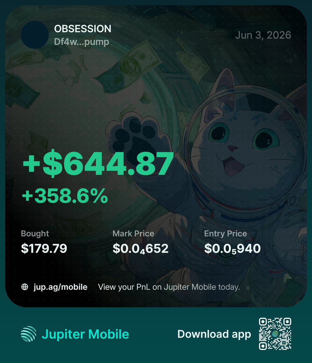 young_kolly's tweet photo. We rode $Obsession from 6k all the way to 180k.. nice 30X flip 🔥
Took a lil P and left some moonbag.. should do more 

8days to WorldCup, WC-related coins should start moving soon 
I dropped $Squish and $Champions already
Will drop if I see more

GM Degens... Let's Win💚 https://t.co/XnbovAR0mC