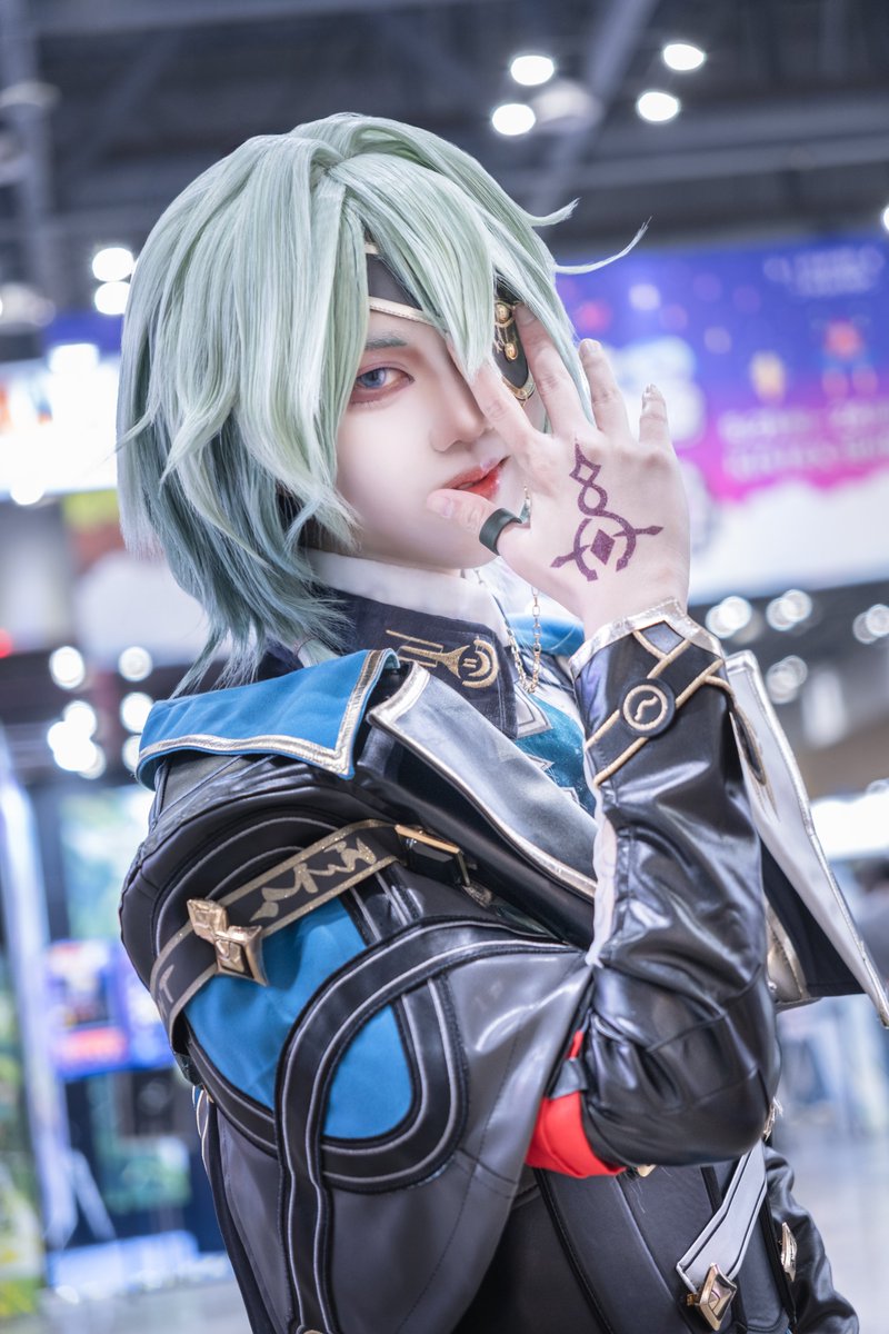 sihoney100's tweet photo. 260521 PlayX4🌿

「이 신기로 만물을 재구성하리!」  
#cosplay #Anaxa #HonkaiStarRail #아낙사 https://t.co/FK30baKoNY