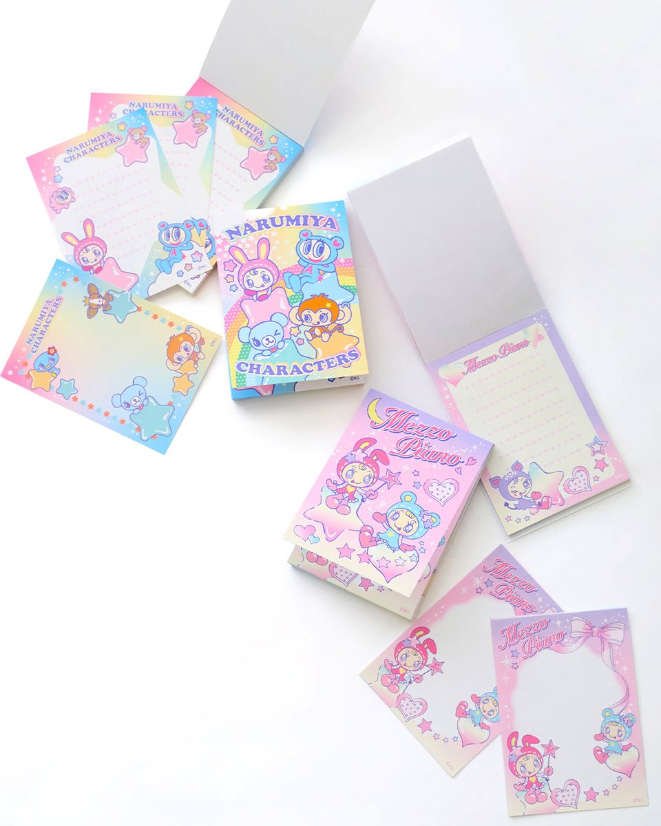 ナルミヤキャラクターズ ステーショナリー】 A7ミニメモ帳 全2種 ¥770