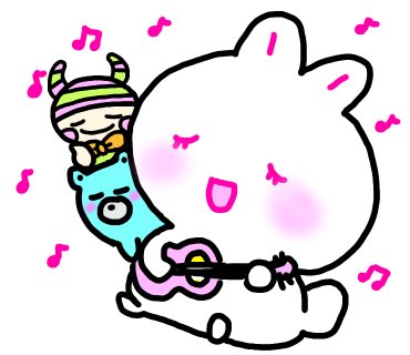 poyousaofficial's tweet photo. 夕方のひとときに、ぽようさのハッピーな演奏でノンビリ癒されてくださいポロン🎵🐰🎵

#絵本作家 #イラストレーター #ゆるいイラスト #キャラクターデザイン #ぽようさ #ウクレレ https://t.co/2dkOr27DwL