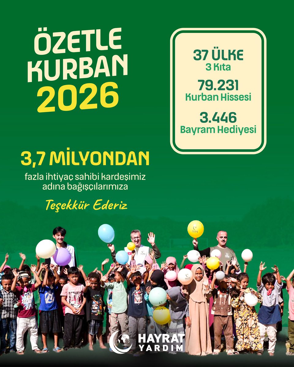 samiacillkan's tweet photo. 2026'da kurban bizim için nasıl geçti? 

Bu yıl da kurbanı beraber eden tüm bağışçılarımıza teşekkür ederiz. 

#KurbanBeraberOldu https://t.co/m0WmUFHPwc
