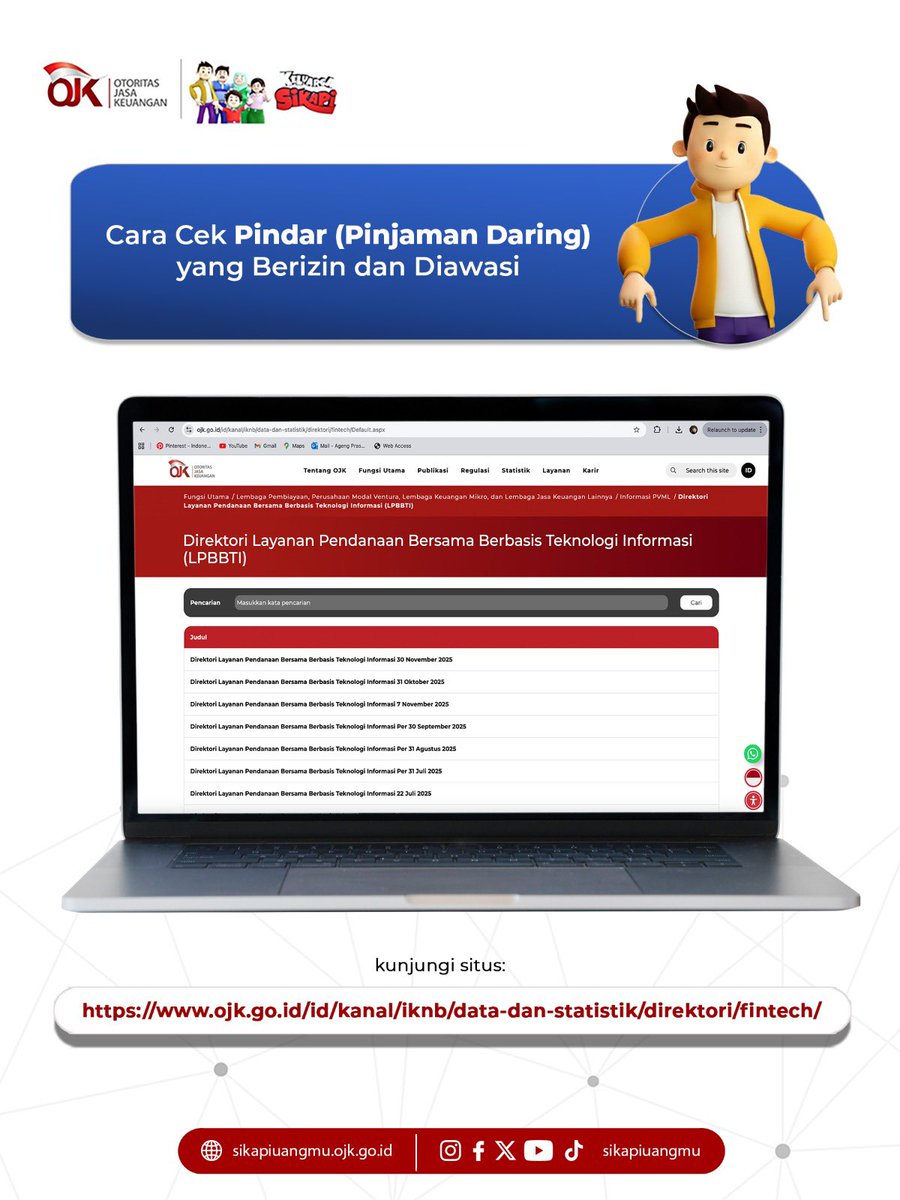 Rinvjh's tweet photo. Kelihatannya sama-sama pinjaman online, tapi pindar berizin dan pinjol ilegal itu beda, loh! Yang satu diawasi dan memiliki ketentuan yang jelas. Yang satu lagi menawarkan kemudahan tanpa transparansi, dengan risiko yang bisa berdampak panjang.

Makanya, penting banget buat https://t.co/eE8tTISRRf