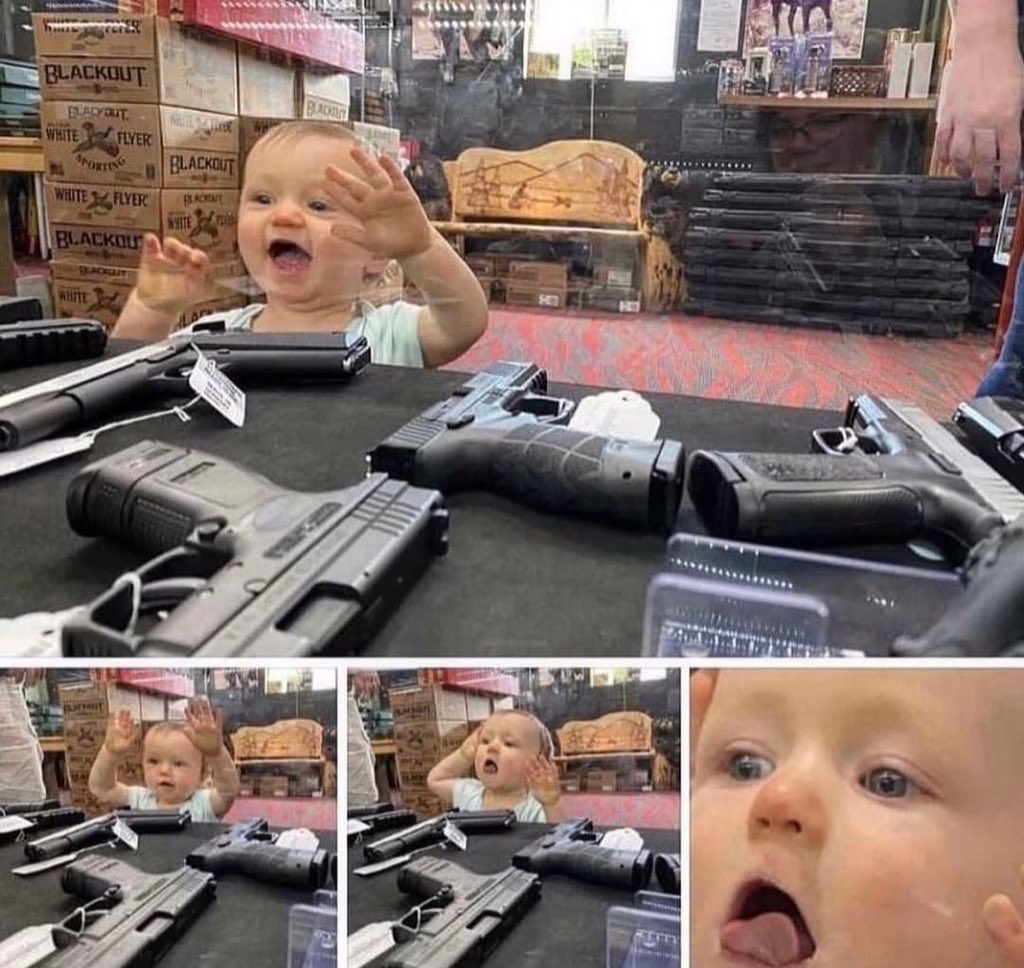 handleitgrips's tweet photo. Men’s reaction in the gun shop https://t.co/2oCGn2SiV1
