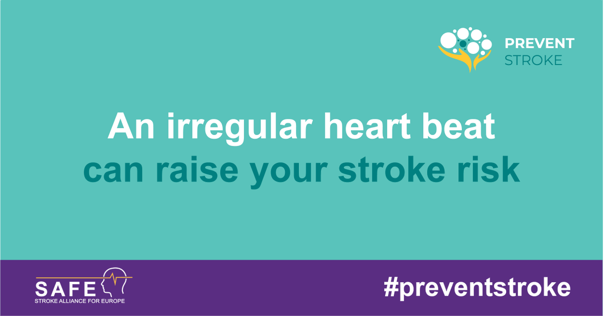 StrokeEurope's tweet photo. 🧠 World Heart Rhythm Week

Atrial fibrillation is responsible for 20-30% of all strokes and many people don't know they have it. An irregular heartbeat is worth getting checked.

Find out more 👉 https://t.co/aOfQRQal9s

#WorldHeartRhythmDay
#AtrialFibrillation
#PreventStroke https://t.co/tSQ5wVbJUP