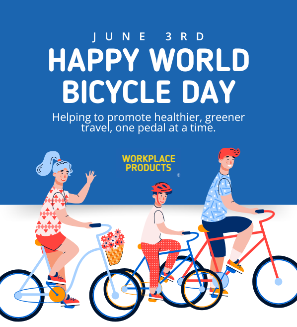 WorkplaceProd's tweet photo. Happy World Bicycle Day 🚲 Whether you're cycling to work or simply enjoying a weekend ride, cycling has multiple benefits ✨

Protect your bike with our cycle shelters 🚵
https://t.co/pQxBpiJbqP 
Explore the benefits of cycling in our latest blog 🌳
https://t.co/5HLQGzxO3z https://t.co/aOhkbcq436