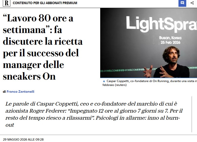 AleEquilibrium's tweet photo. Siamo nel XXI sec. e continuiamo a rilanciare le scemenze del secolo precedente, spacciandole per "ricette del successo". Fra l'altro i grandi manager che ogni volta parlano del loro "durissimo" impegno, 12 ore al giorno bla bla bla, includono conversazioni per ore al

1/10 https://t.co/sEDGOVB3YD